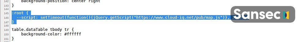 Magecart CSS code