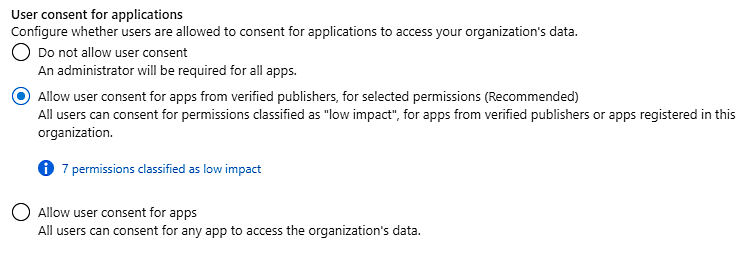 Office 365 app consent policies
