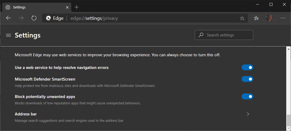 PUA protection in Microsoft Edge