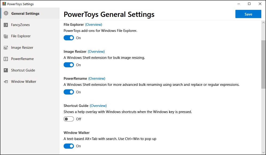 Microsoft PowerToys 0.72 instal the new