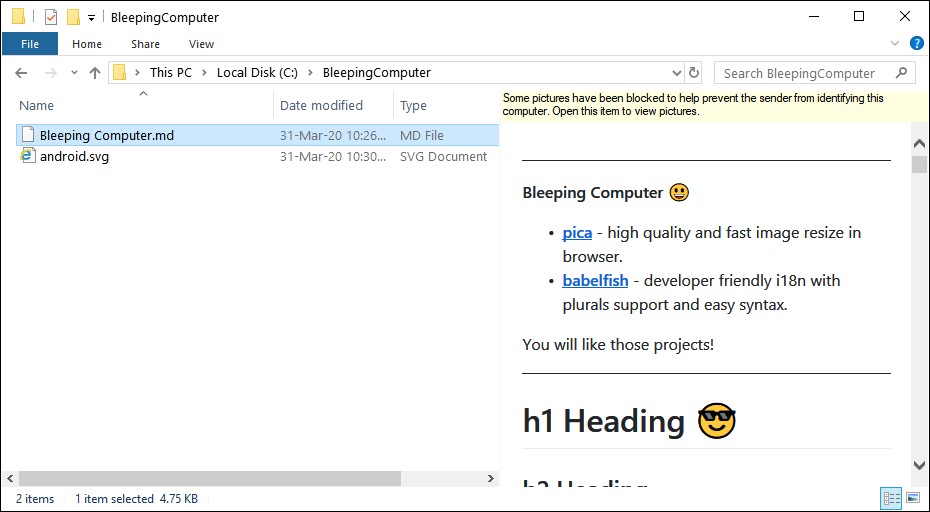 PowerToys preview pane