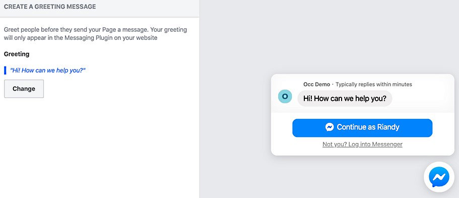 Setting up the Facebook Chat Plugin