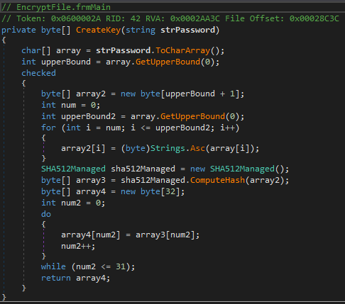 Try2Cry encryption key calculation