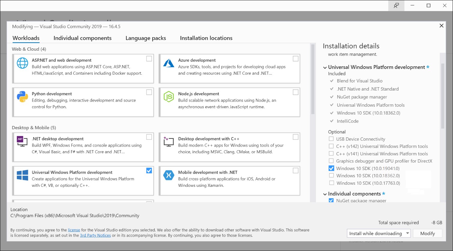 Visual Studio 2019