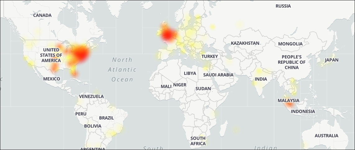 Zoom outage map