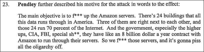 Planned AWS bomb attack