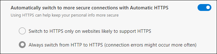 Edge Automatic HTTPS