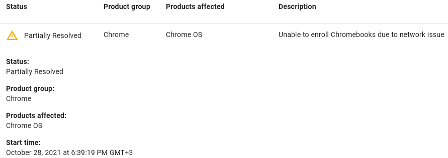 Chromebook enrollment issues