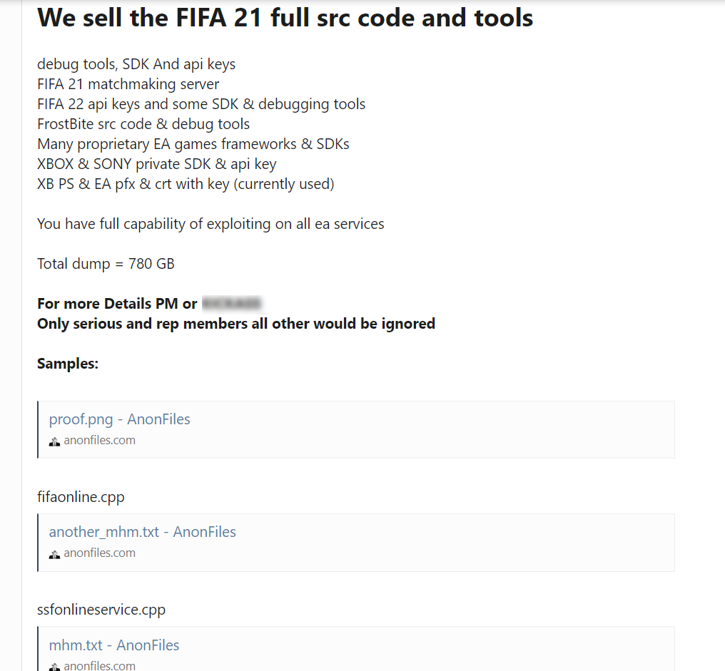 EA data theft