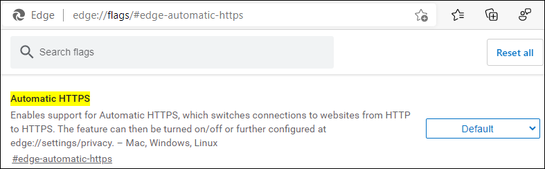 Edge Automatic HTTPS