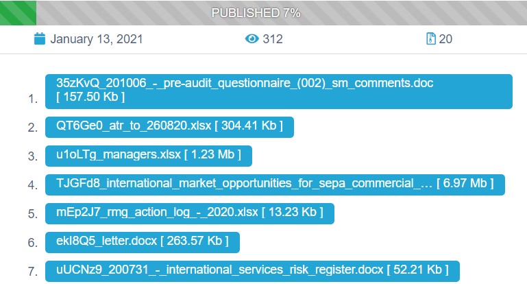 SEPA files leaked by Conti ransomware