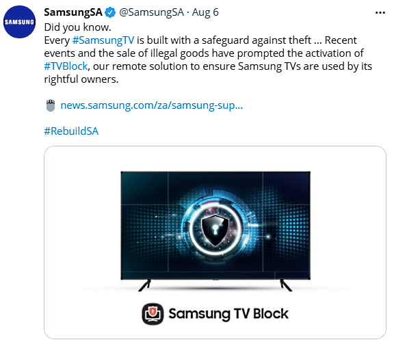 Solved: Not available message on TV won't go away - Samsung Community