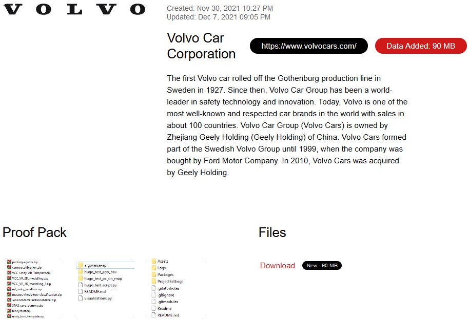 Snatch Volvo leak page