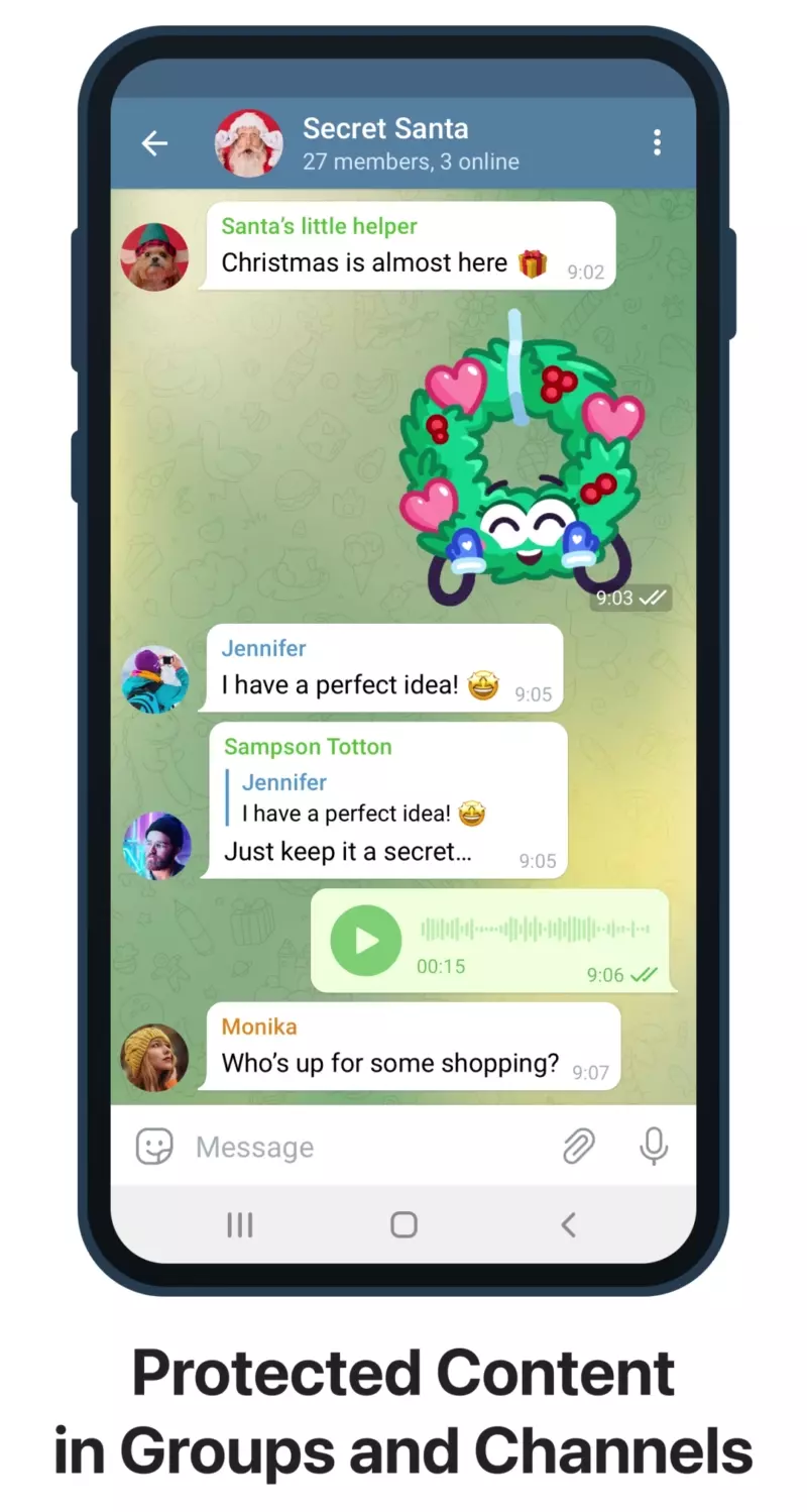 Telegram protected content support