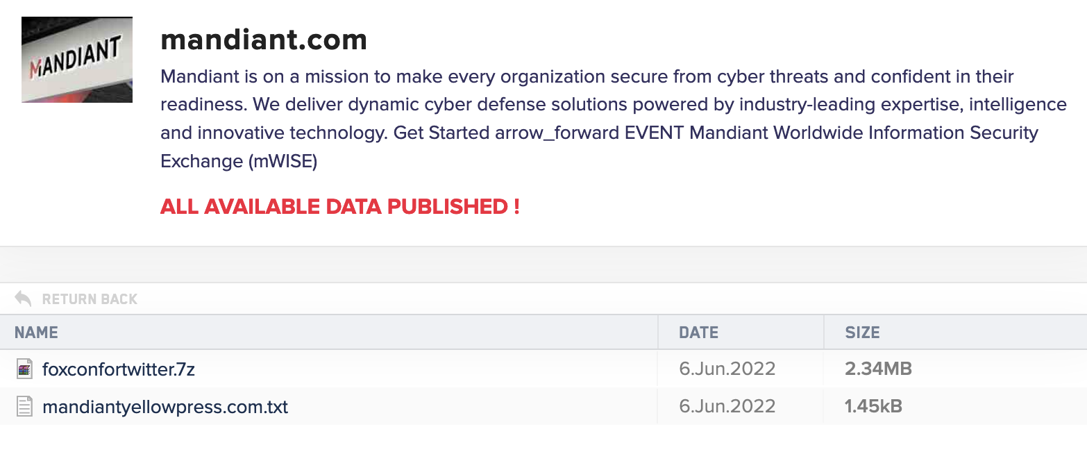 LockBit Mandiant files
