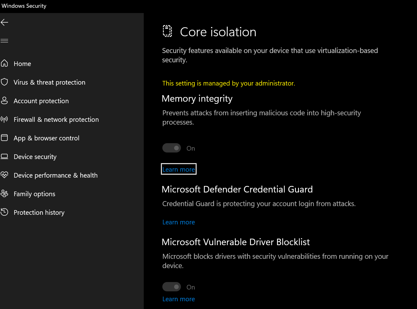 Microsoft Vulnerable Driver Blocklist
