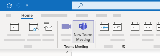 New Teams Meeting Outlook add-in