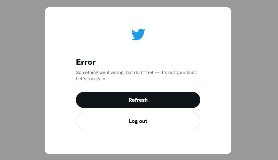 Twitter outage errors