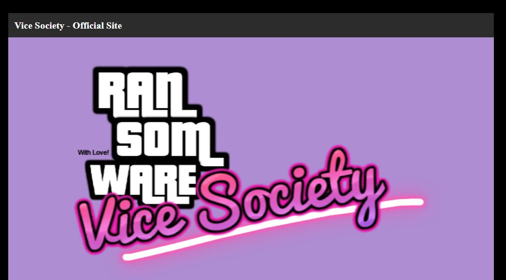 Vice Society leak site