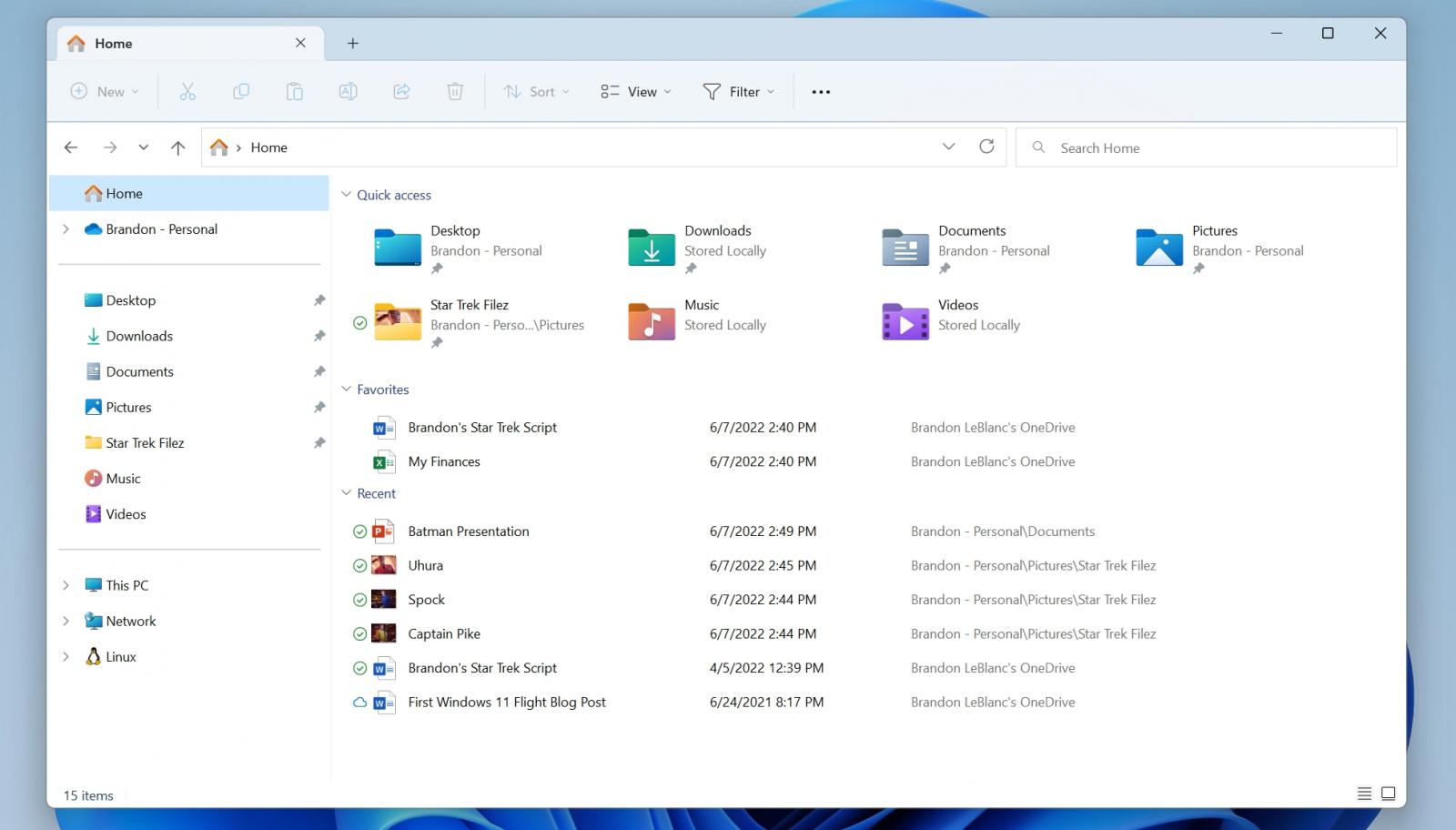 Tabbed File Explorer