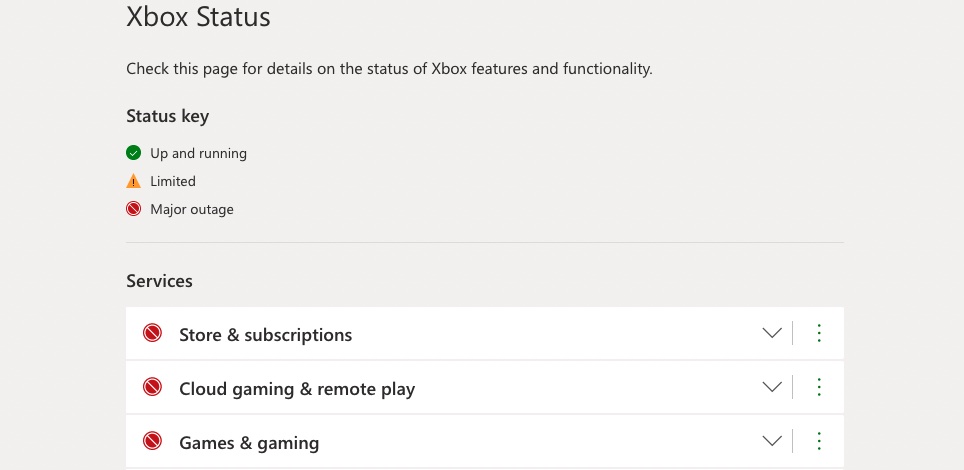 Separately Momentum Against the will Xbox is down worldwide with users unable to play games