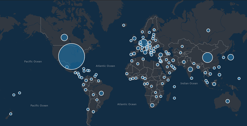 ZLoader attacks heat map