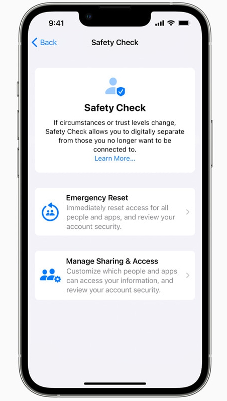 iOS Safety Check