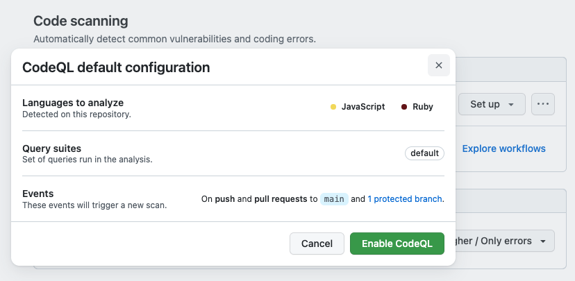 Default Code Analysis Configuration