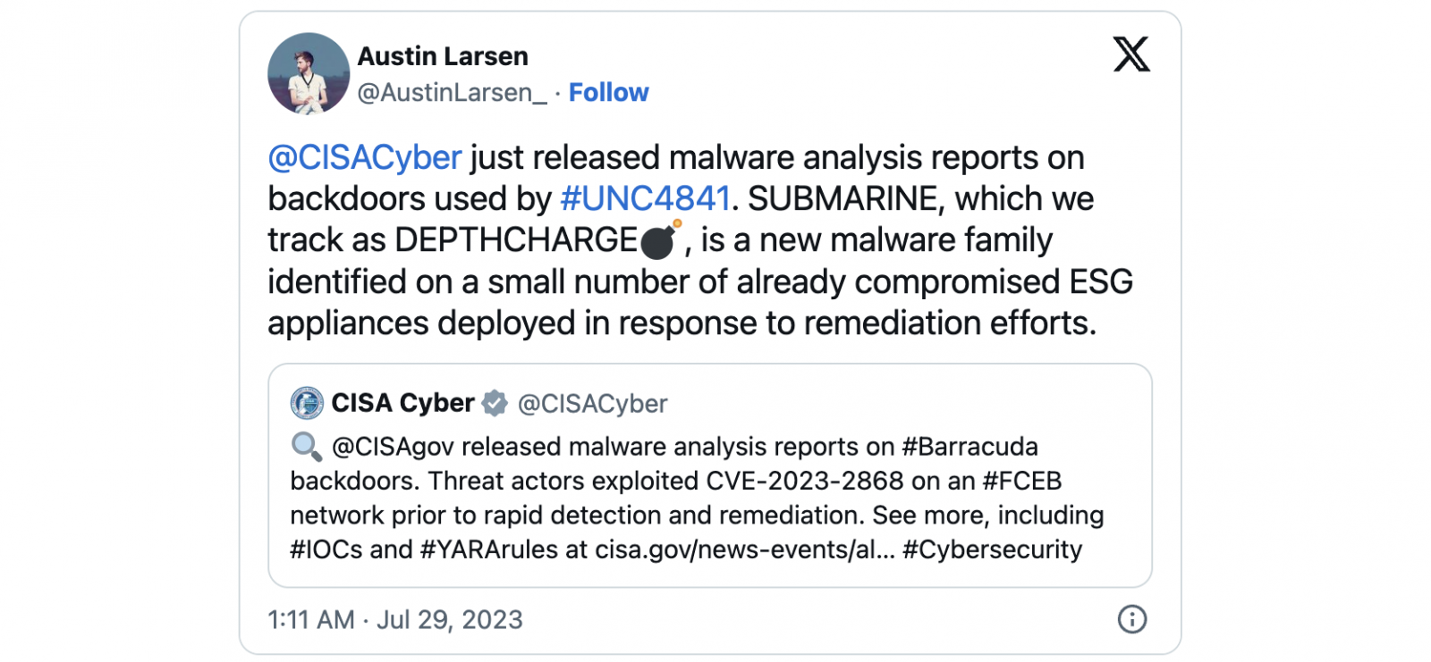 DepthCharge malware