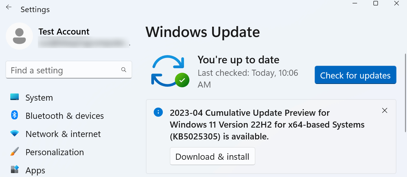 Windows 11 KB5025305 Update Preview