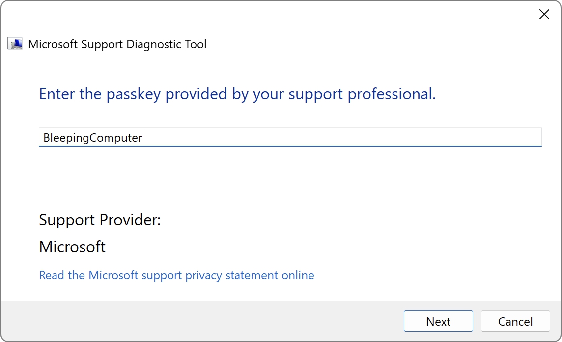 Alat Diagnostik Dukungan Microsoft (MSDT)