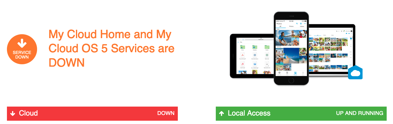 My Cloud status page