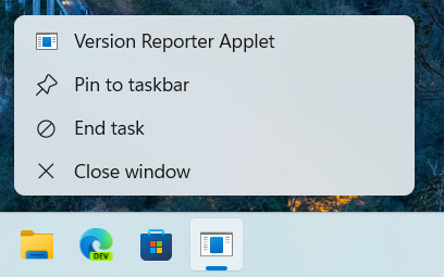 New end task feature on the Windows 11 taskbar