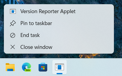 New end task feature on Windows 11 taskbar