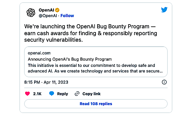 Announcing the OpenAI bug bounty