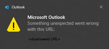 Outlook FDQN error