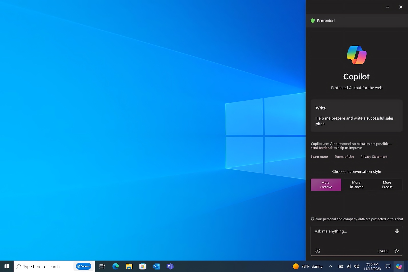 Copilot in Windows 10