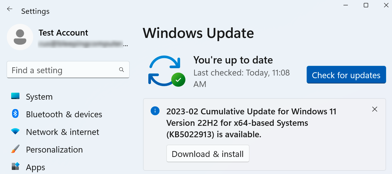 Windows 11 KB5022913 Update Preview