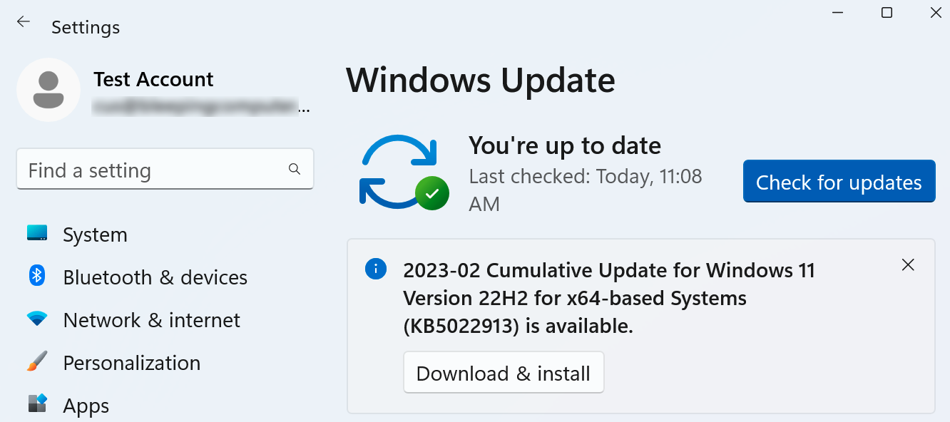 Windows 11 KB5022913 preview update