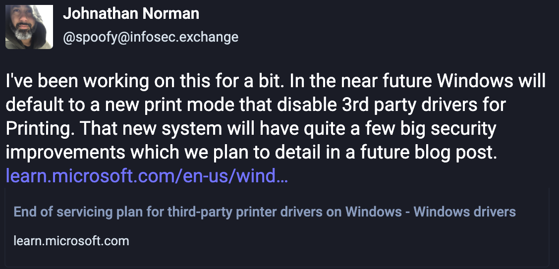 Windows Update 3rd party drivers