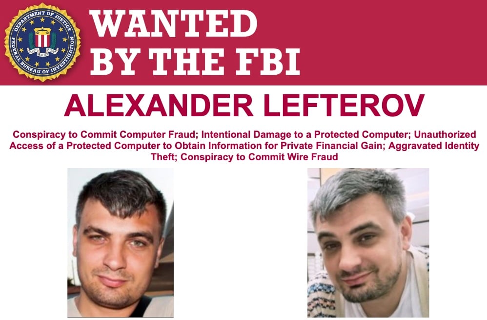 ALEXANDER LEFTEROV wanted poster