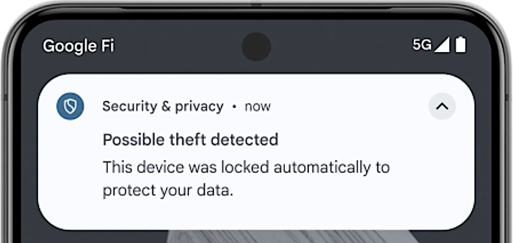 Android theft alert