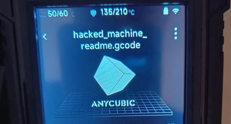 Hacked Anycubic 3D printer