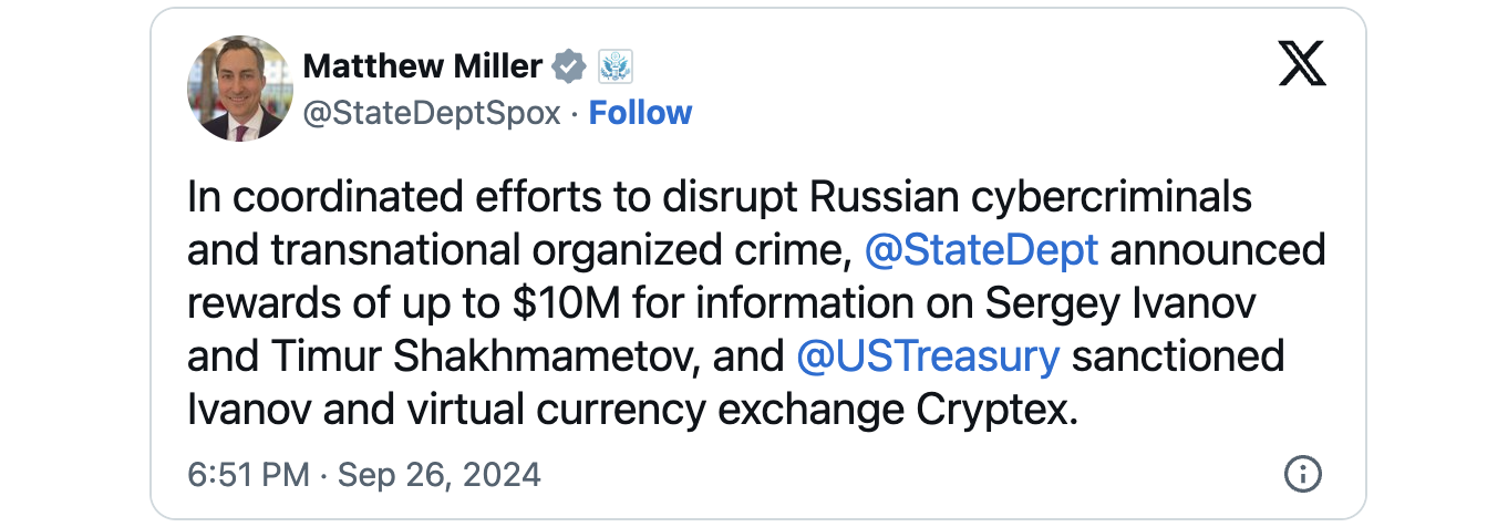 OFAC sanctions Ivanov Shakhmametov