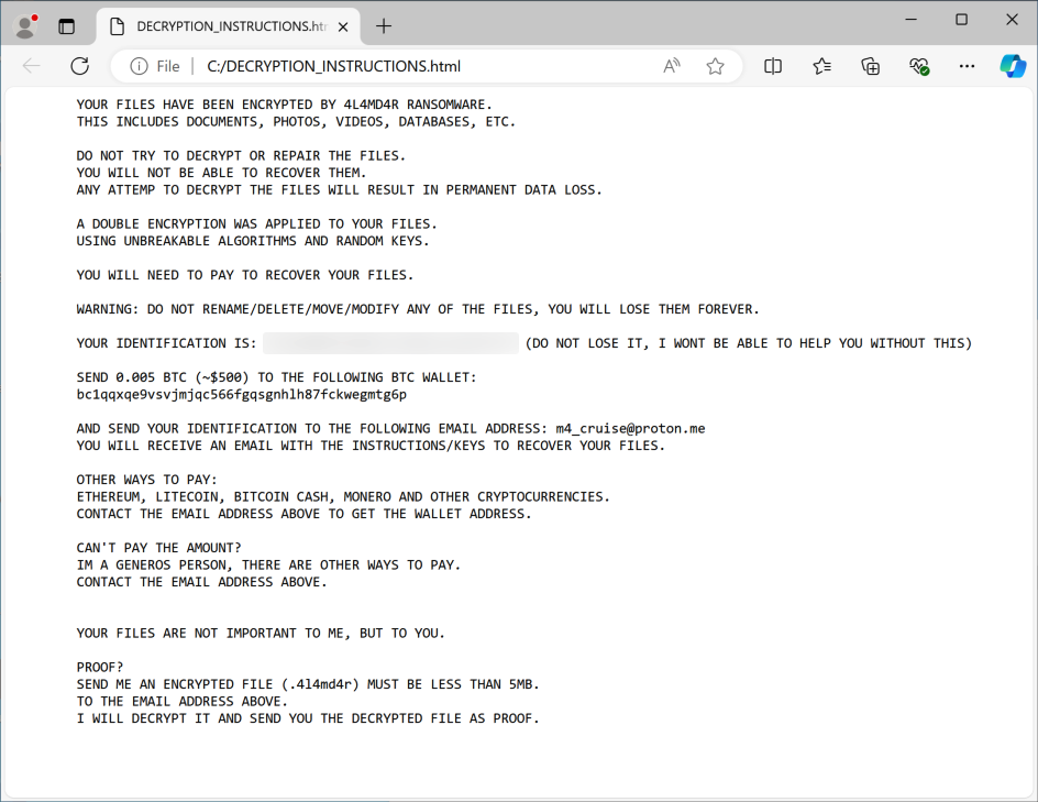4L4MD4R decryption instructions