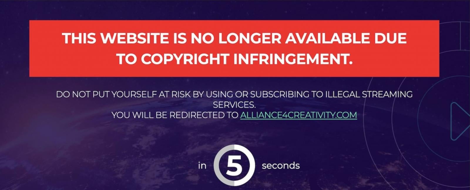 MKVCinemas streaming piracy service with 142M visits shuts down 2 ACE redirect banner