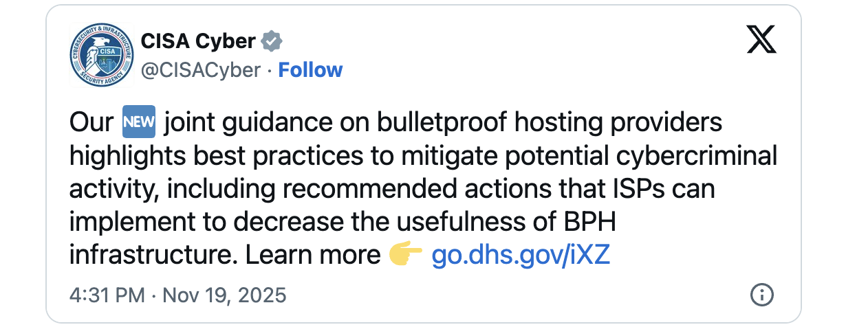 Russian bulletproof hosting provider sanctioned over ransomware ties 3 CISA BPH guidance
