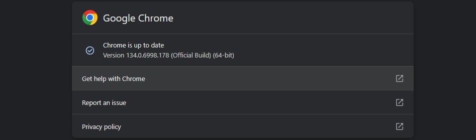 Google Chrome 134.0.6998.178