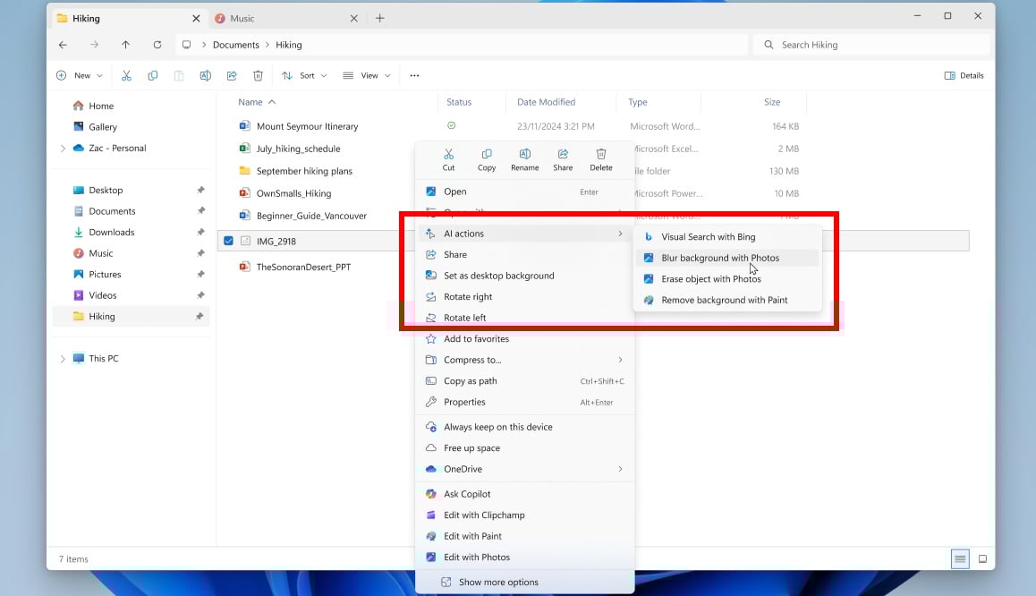 Microsoft testing new AI features in Windows 11 File Explorer 2 File Explorer AI actions