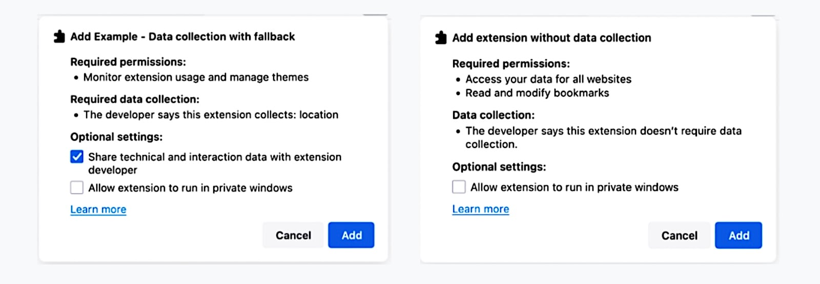 New Firefox extensions must disclose data collection practices 2 Firefox extensions data collection disclosure